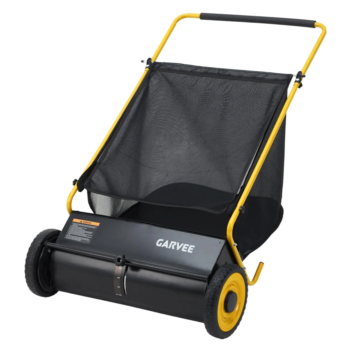 HiMISS Push Lawn Sweeper With Hopper Bag And Adjustable Brush