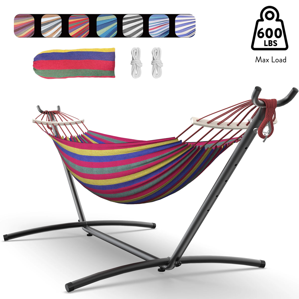 Gyroor Adjustable Stand Hammock With Storage Bag For Outdoor Relaxation