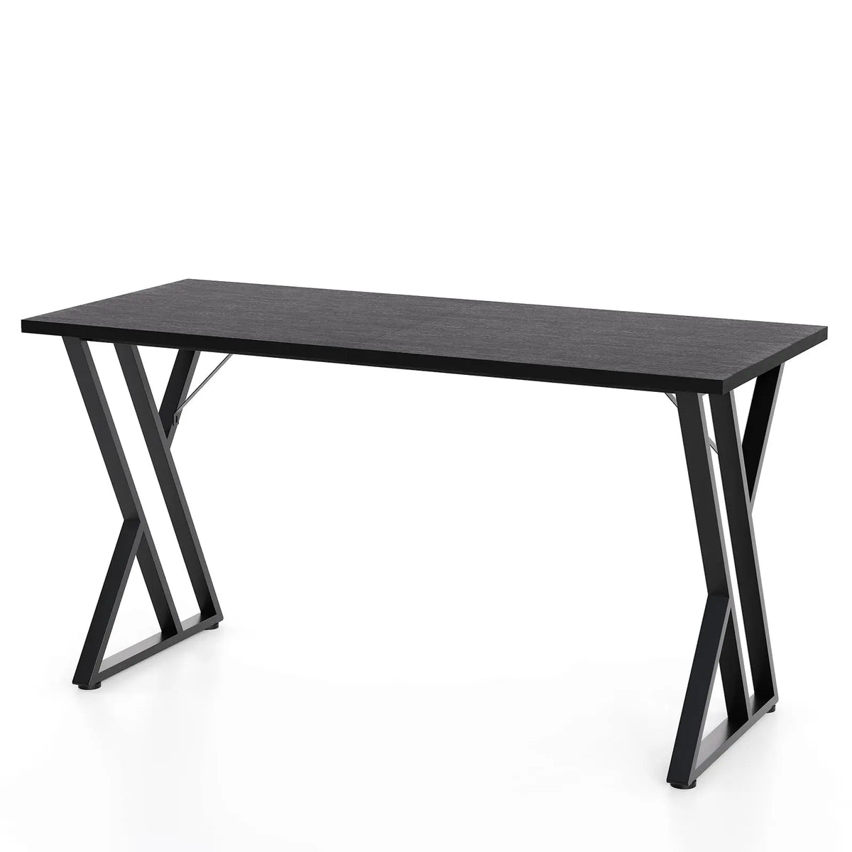 HiMISS Industrial Rectangular Dining Table With Metal Frame