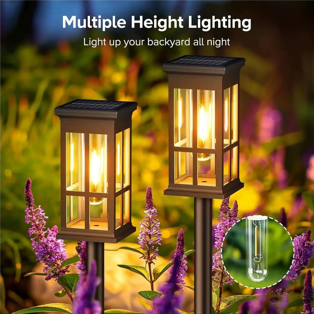 Solar LED Waterproof Pathway Light For Garden Landscape Use