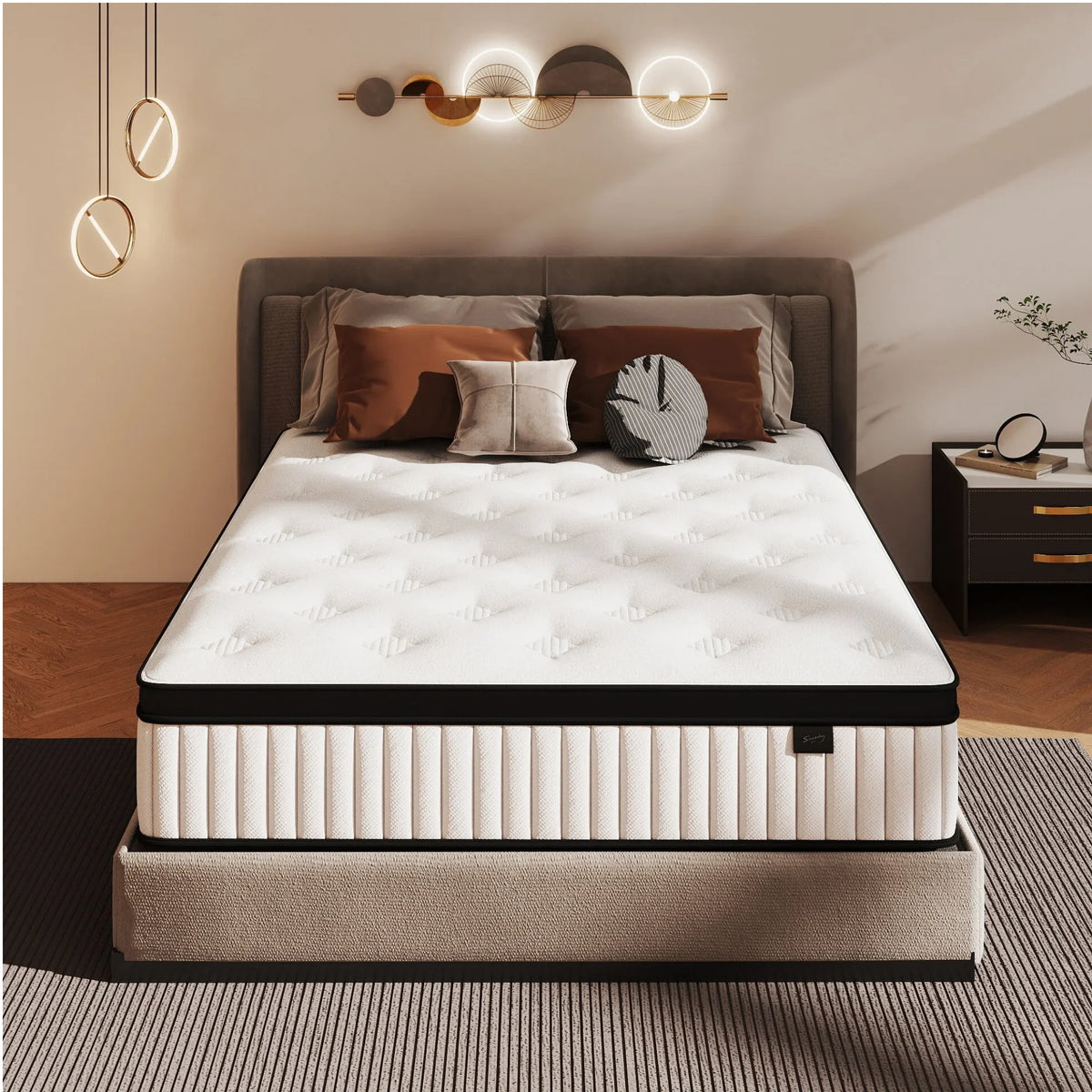Hybrid Pocket Spring Mattress With Medium Firm Pressure Relief Support