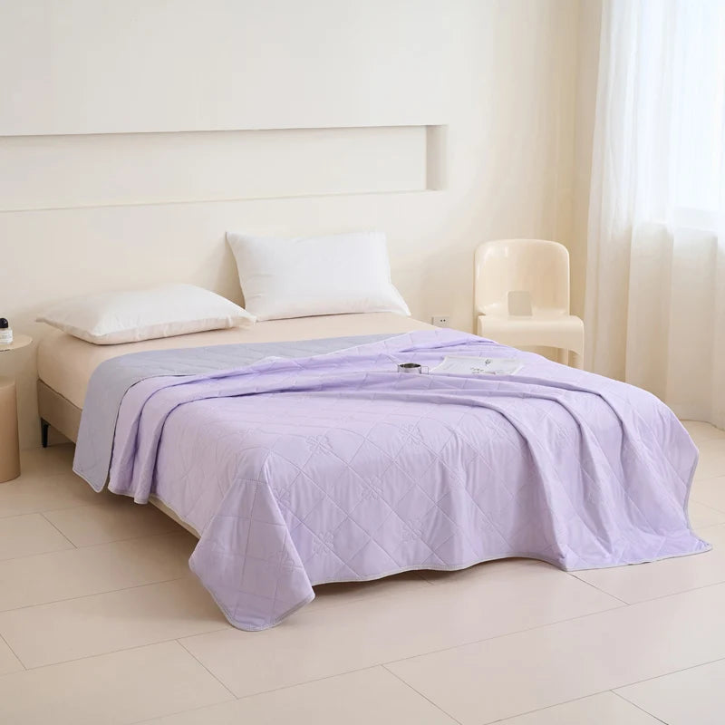 Rosekind Cooling Blanket Soft Lightweight Double Sided Geometric Pattern