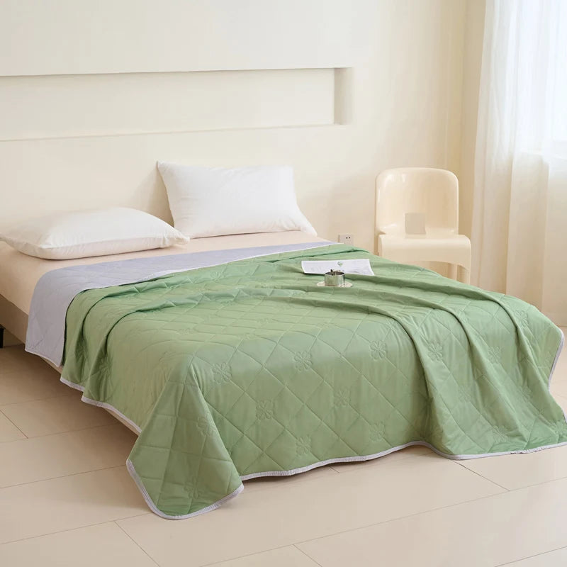 Rosekind Cooling Blanket Soft Lightweight Double Sided Geometric Pattern