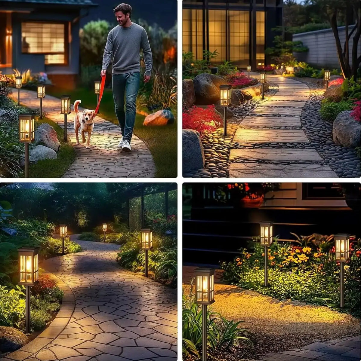 Solar LED Waterproof Pathway Light For Garden Landscape Use