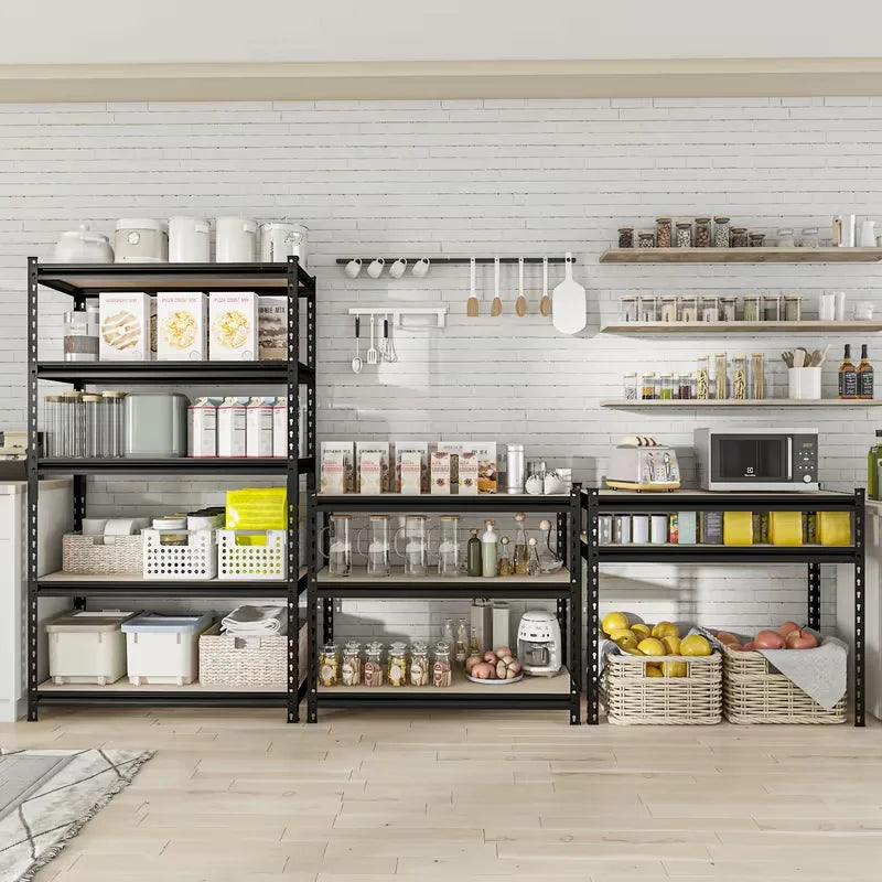 Heavy Duty Metal Storage Rack With Adjustable Height Design