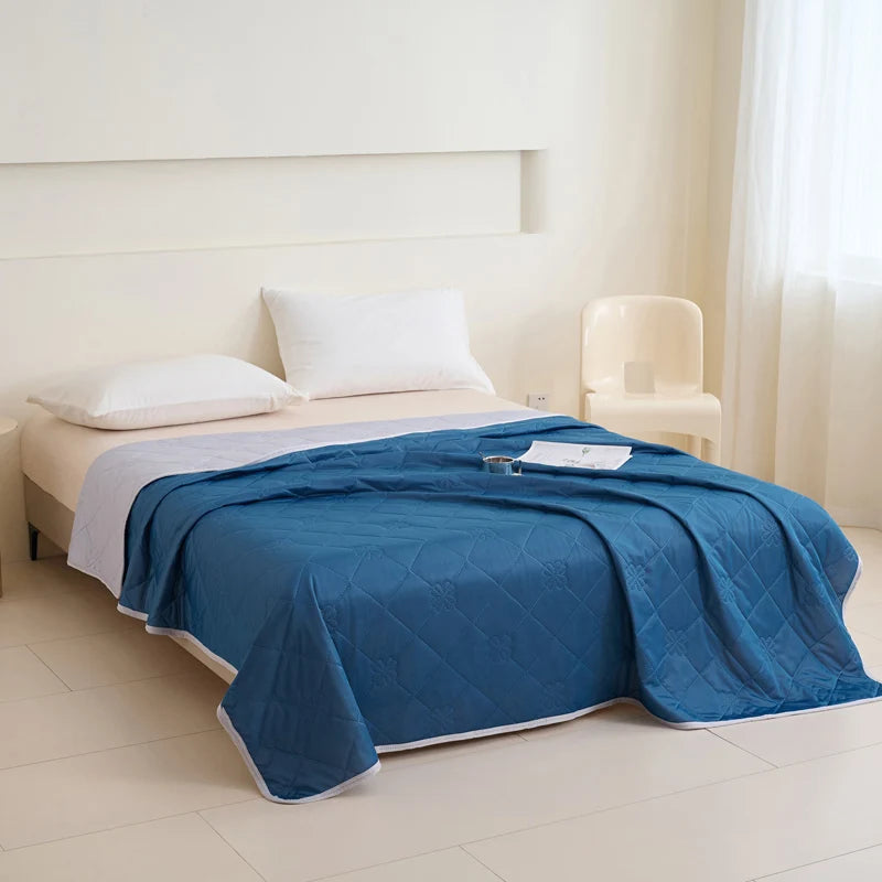 Rosekind Cooling Blanket Soft Lightweight Double Sided Geometric Pattern