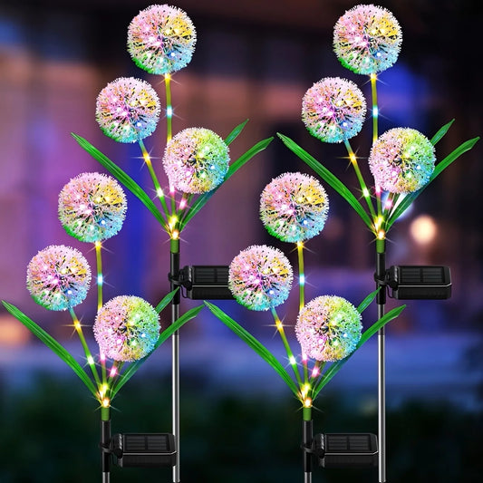 Solar Led Dandelion Outdoor Ground Light For Landscape Decor