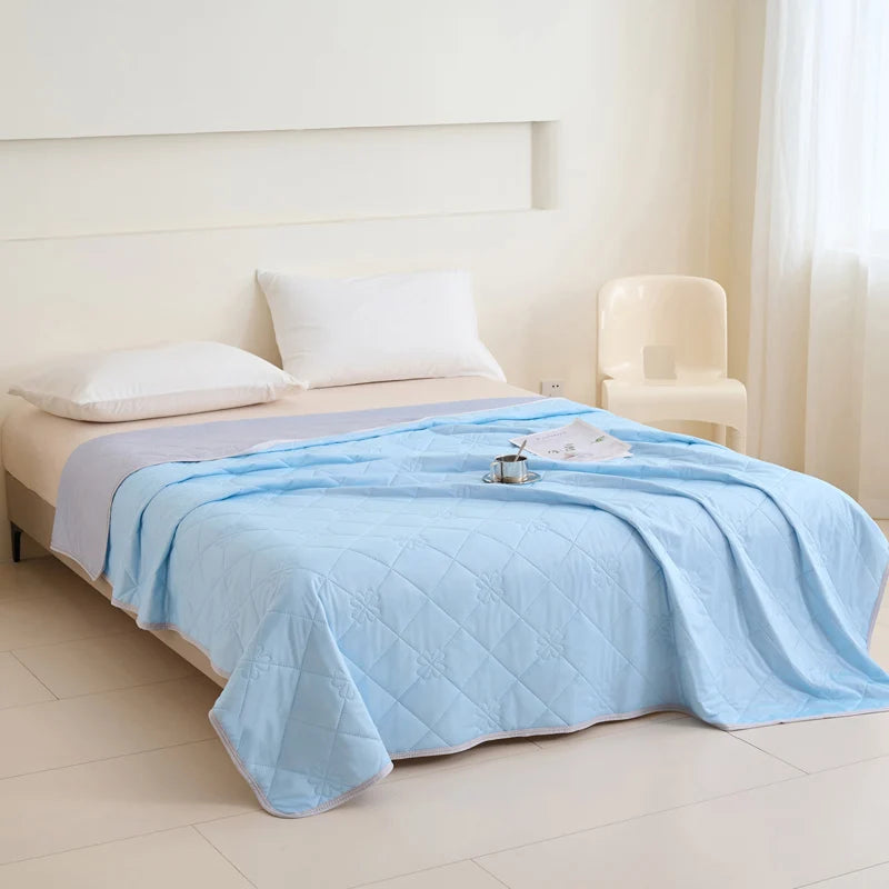 Rosekind Cooling Blanket Soft Lightweight Double Sided Geometric Pattern