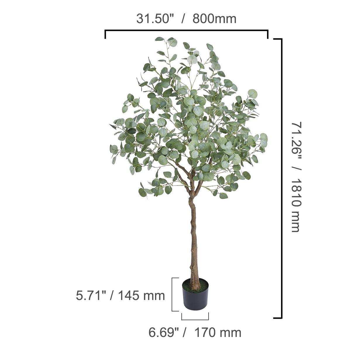 SucceBuy Artificial Olive Tree Crafted From Durable PE Material