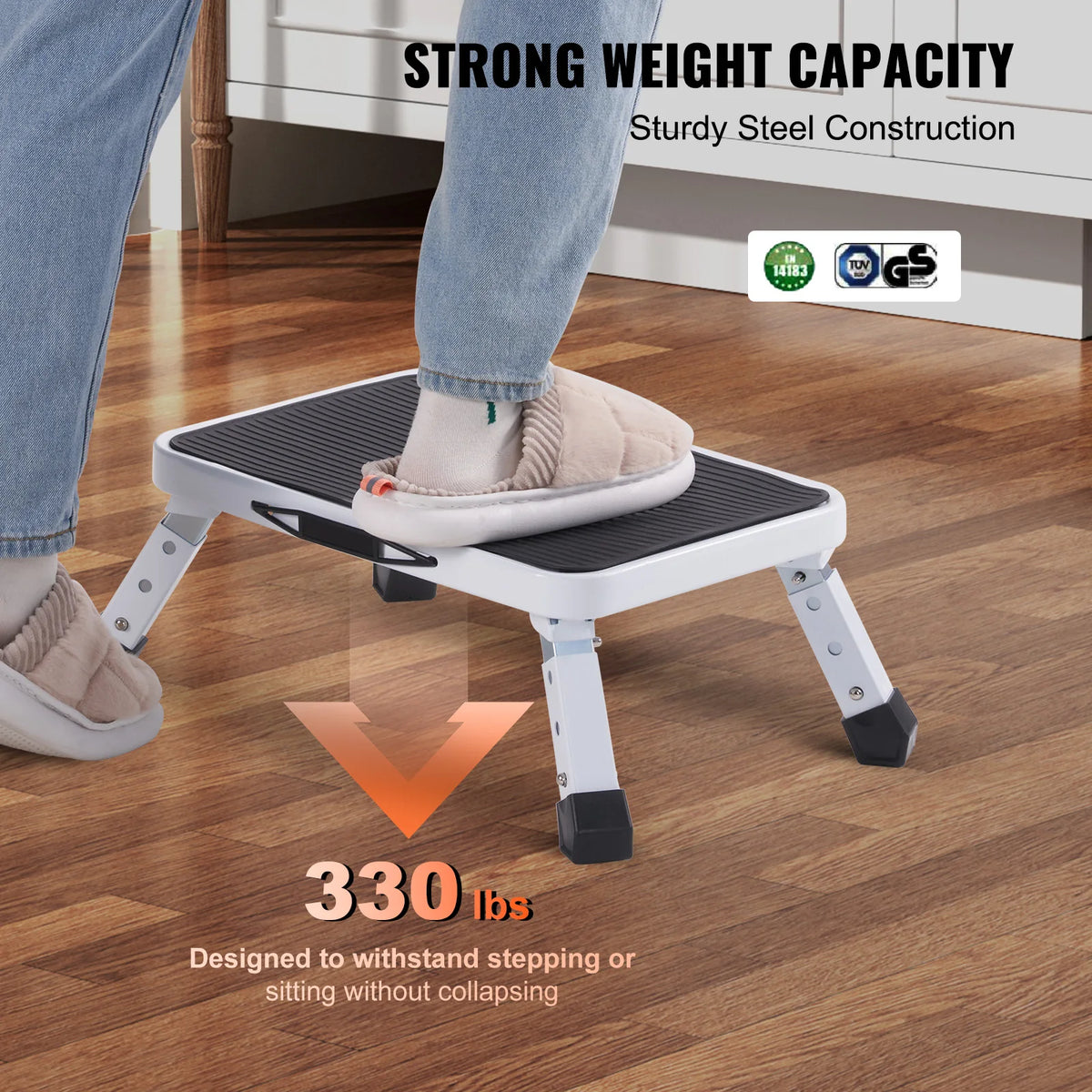 VEVOR Adjustable Height Step Stool For Home And Bathroom Use