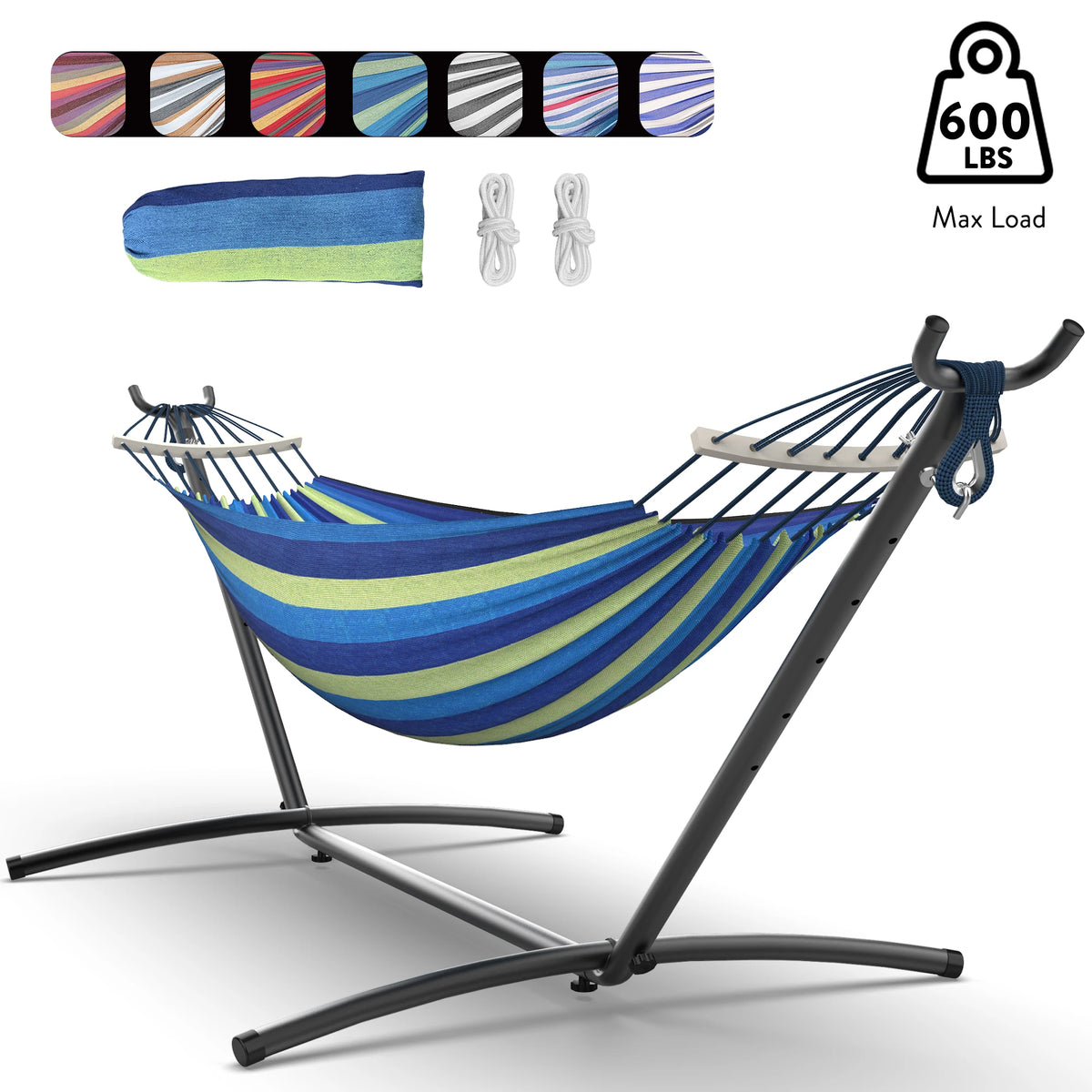 Gyroor Adjustable Stand Hammock With Storage Bag For Outdoor Relaxation