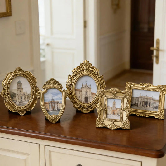 Vintage Resin Miniature Picture Frames For Dollhouse And Craft Decor