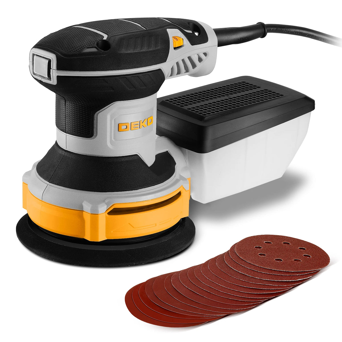 DEKO Powerful Orbital Sander With Efficient Dust Collection