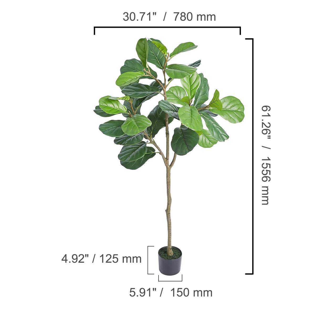 SucceBuy Artificial Olive Tree Crafted From Durable PE Material