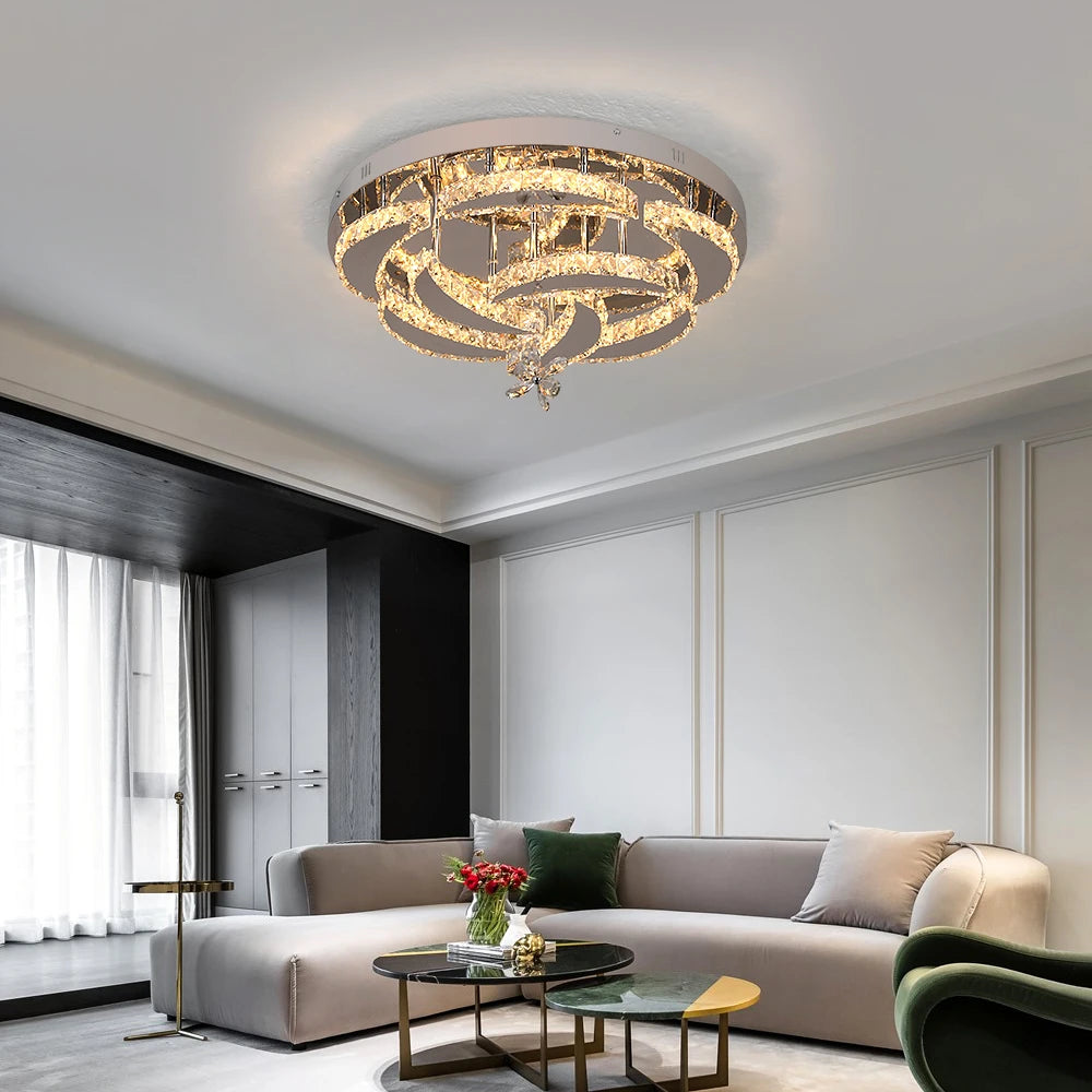 Vetrulus Modern Led Crystal Chandelier Pendant Light