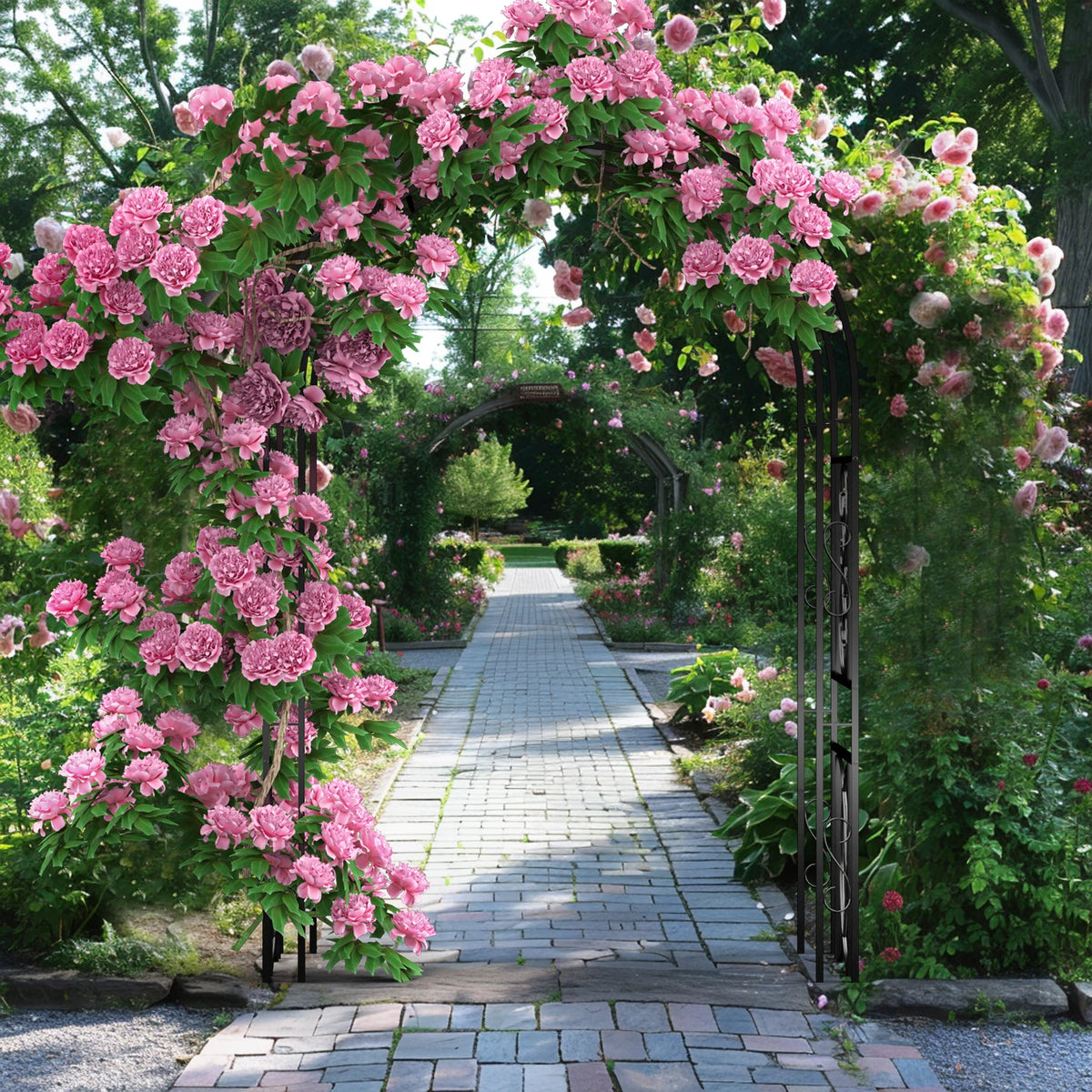 Heavy Duty Metal Garden Arbor And Plant Arch Trellis