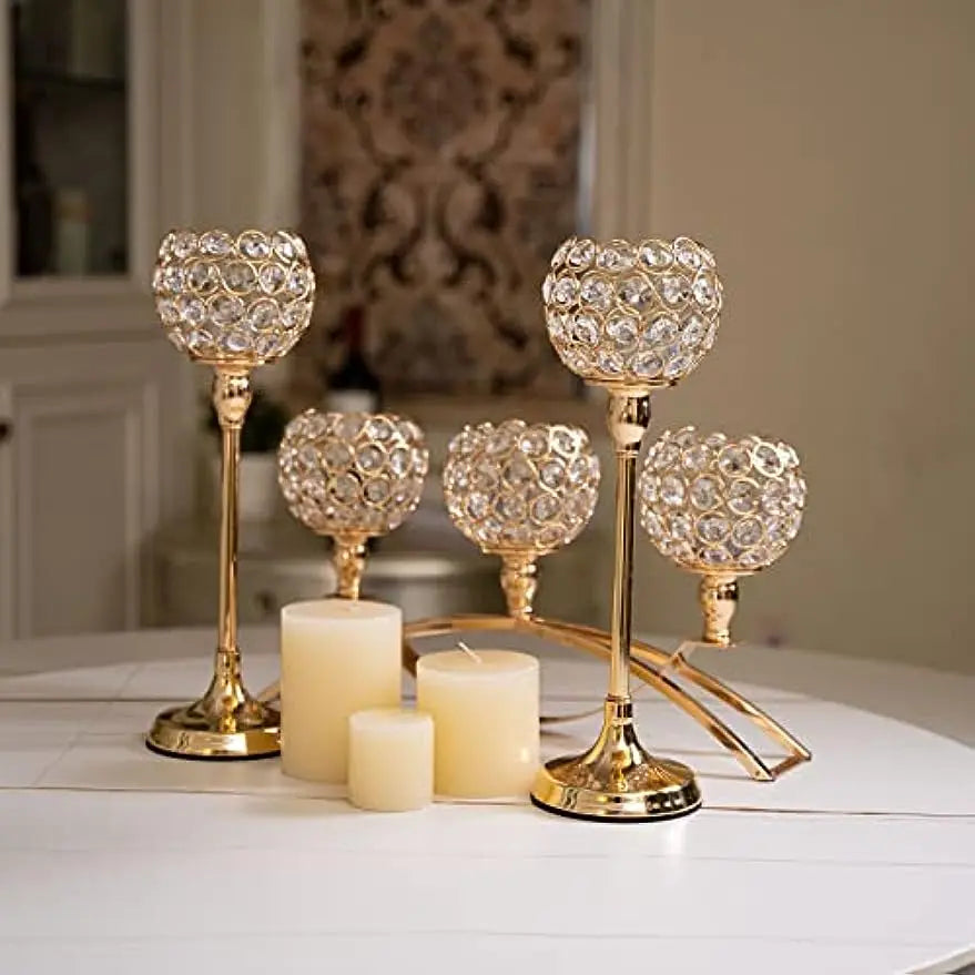 Vincigant Three Arm Candle Holder Candelabra For Wedding Decor