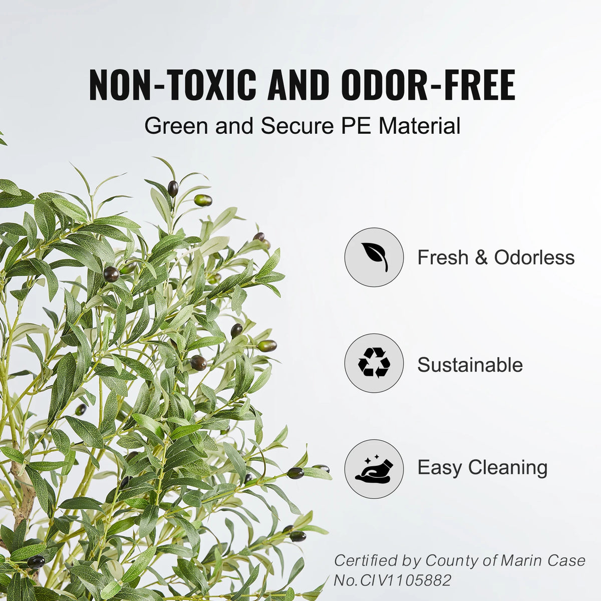SucceBuy Artificial Olive Tree Crafted From Durable PE Material
