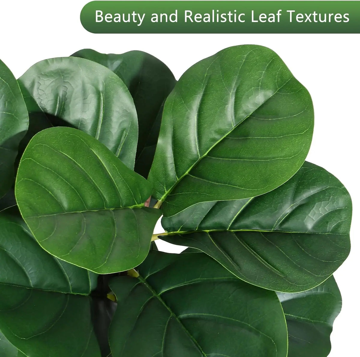HiMISS Artificial Fiddle Leaf Fig Tree Realistic Floor Plant