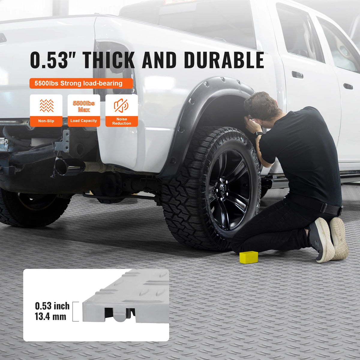 Interlocking Waterproof Garage Floor Tiles With Non Slip Texture