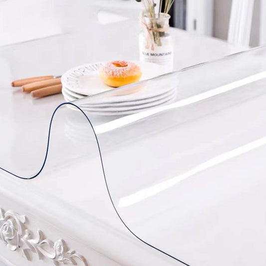 Transparent Pvc Table Cloth Waterproof Desk Protector Mat