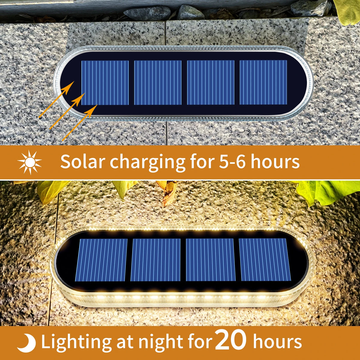 IP68 Waterproof Solar Deck And Pathway Led Step Lighting Panels