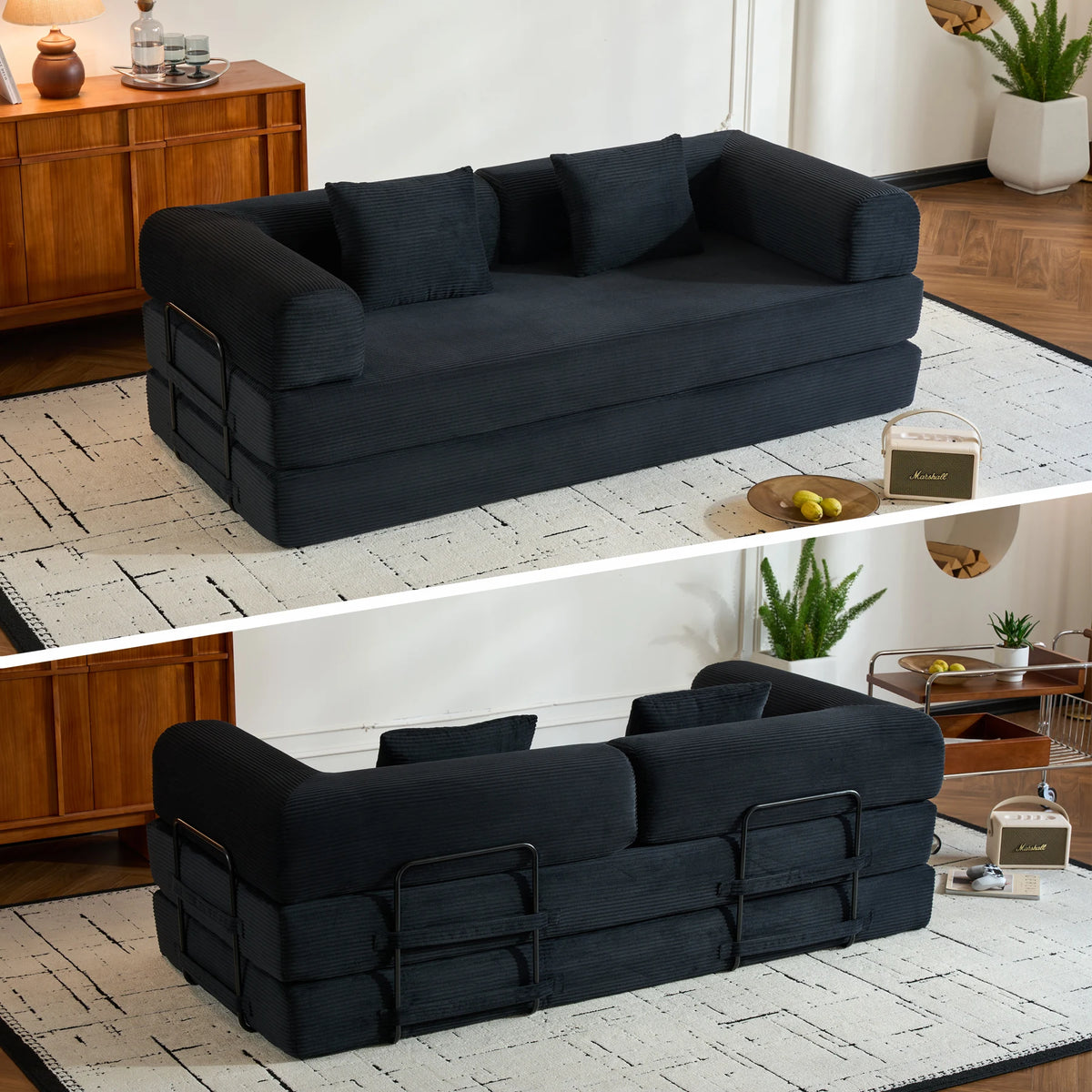 Tholis Foldable Sofa Bed Convertible Seating For Living Room