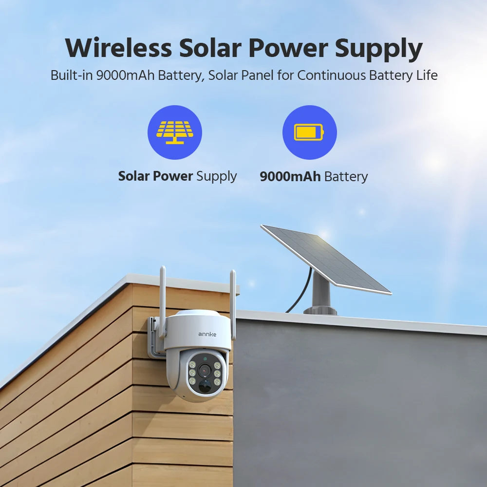 Annke 16CH 4MP Dual Band Solar Wireless Camera Security System