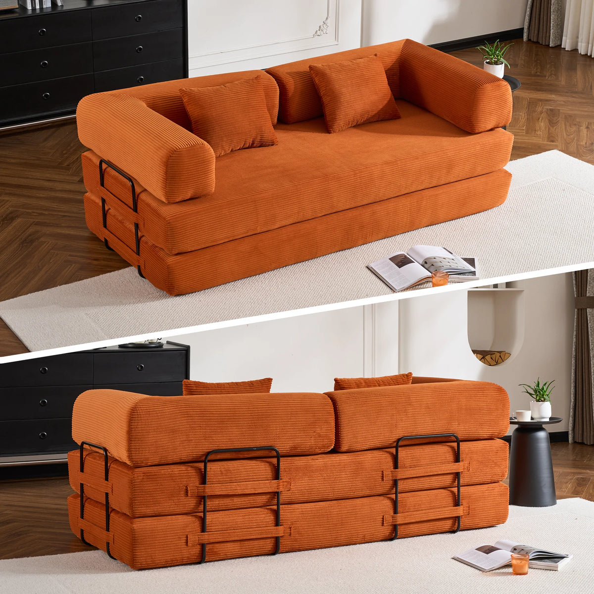 Tholis Foldable Sofa Bed Convertible Seating For Living Room