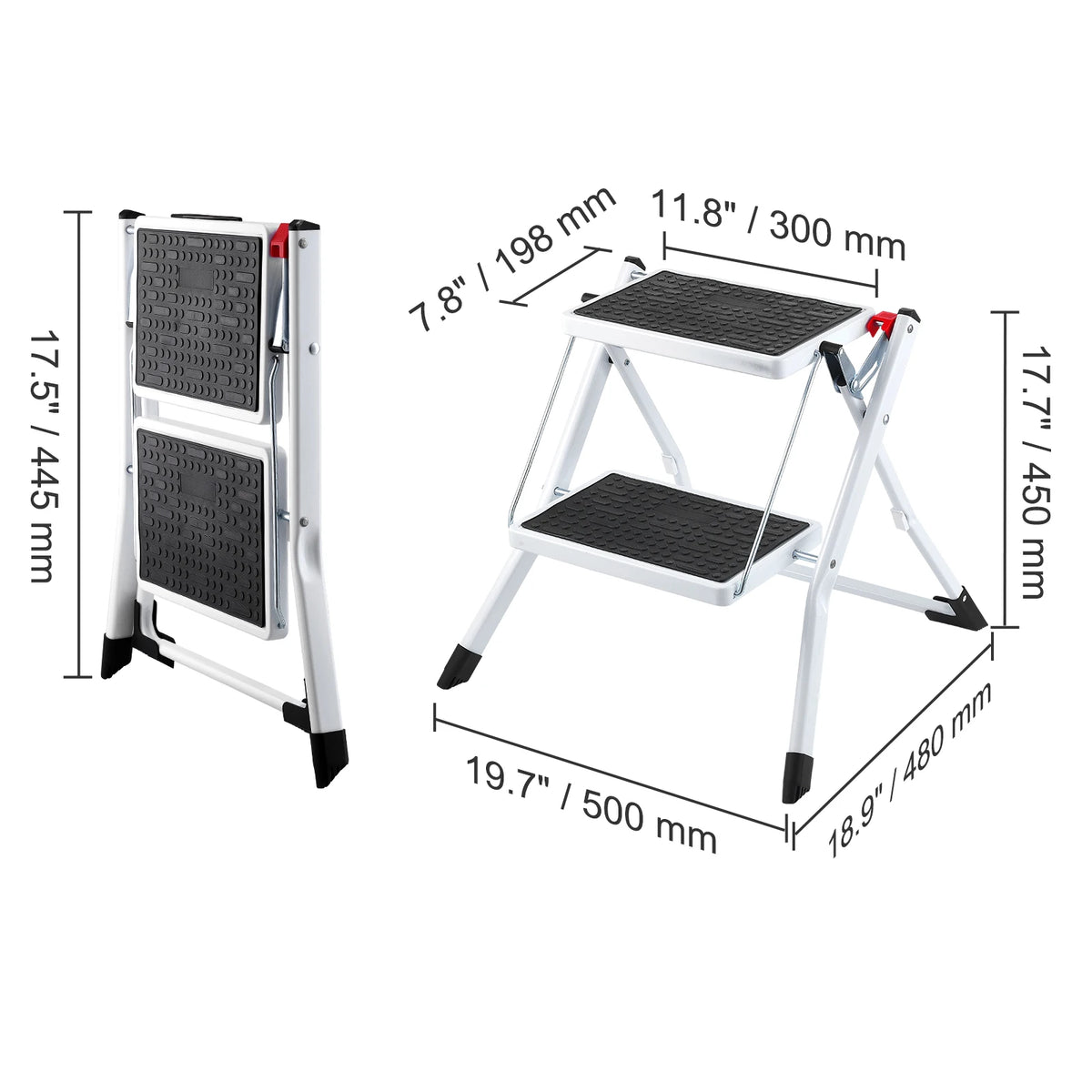 VEVOR Adjustable Height Step Stool For Home And Bathroom Use