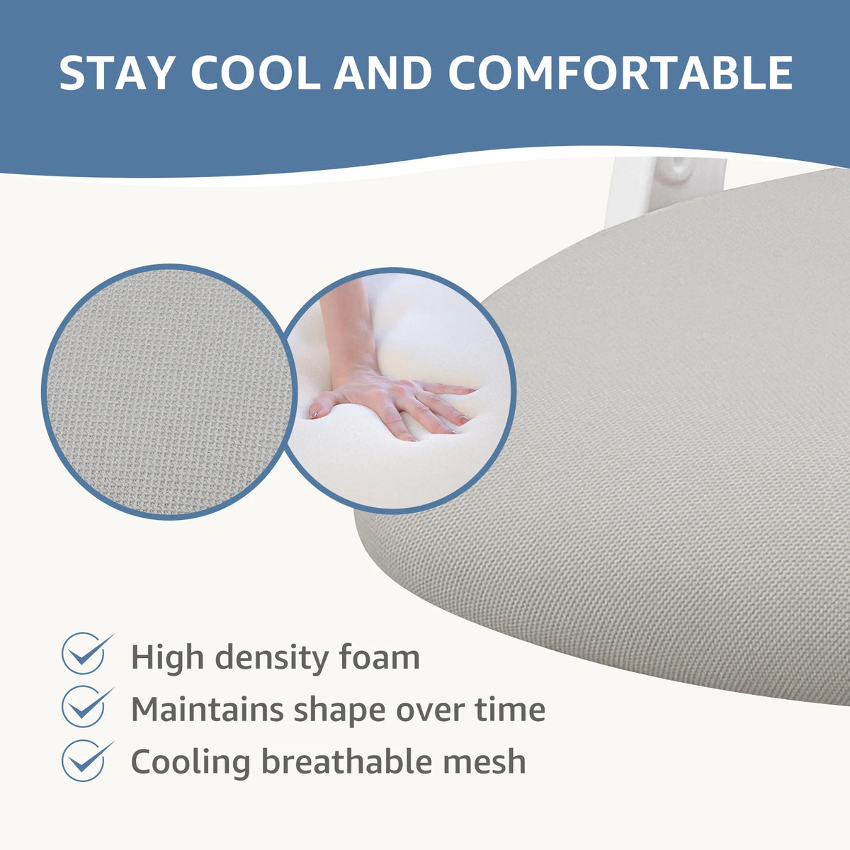 JHK Mesh Ergonomic Office Chair With Adjustable Headrest Lumbar Support