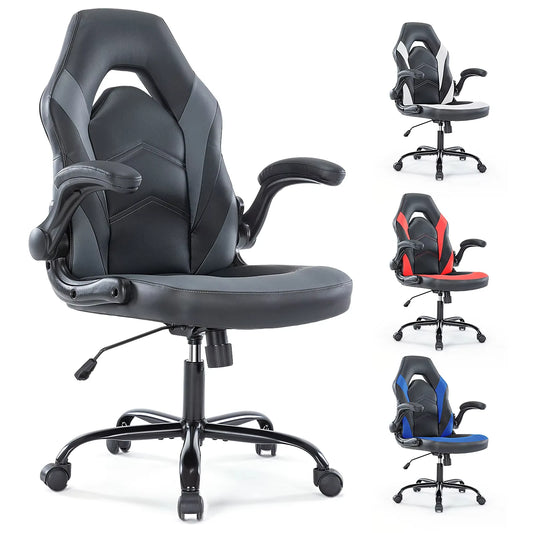 JHK Ergonomic Racing Office Chair Featuring Adjustable Armrests