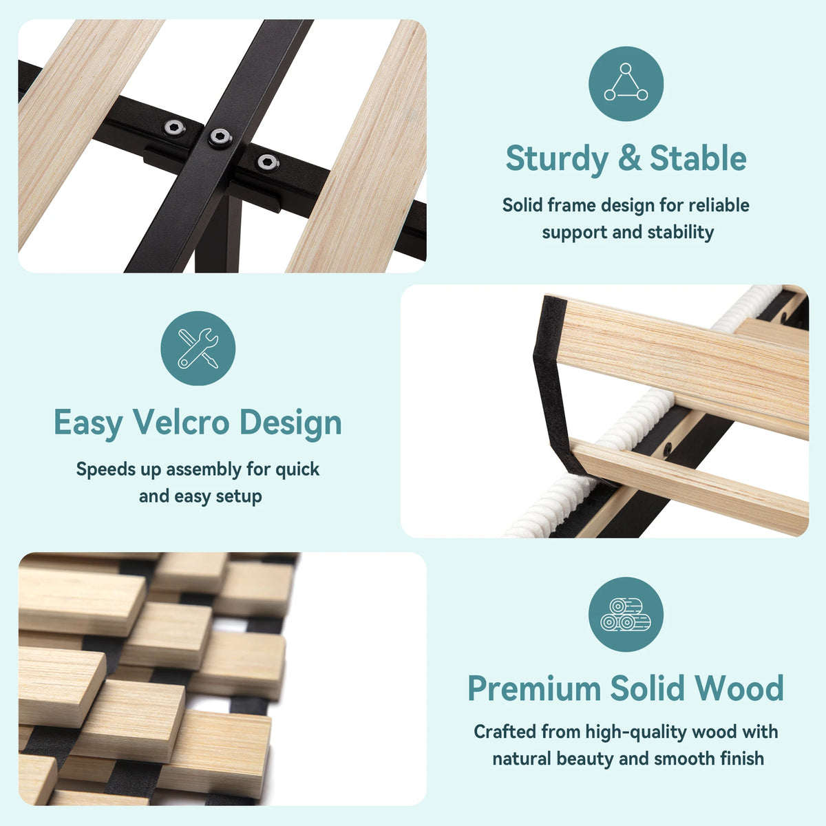 Hoomic Bed Frame With Storage Drawers And Charging Station
