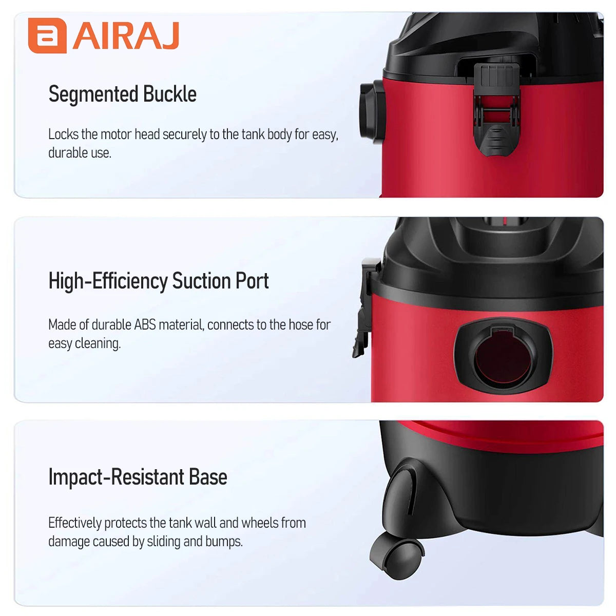 Airaj Powerful Electric Dry Wet Blower Vacuum Cleaner
