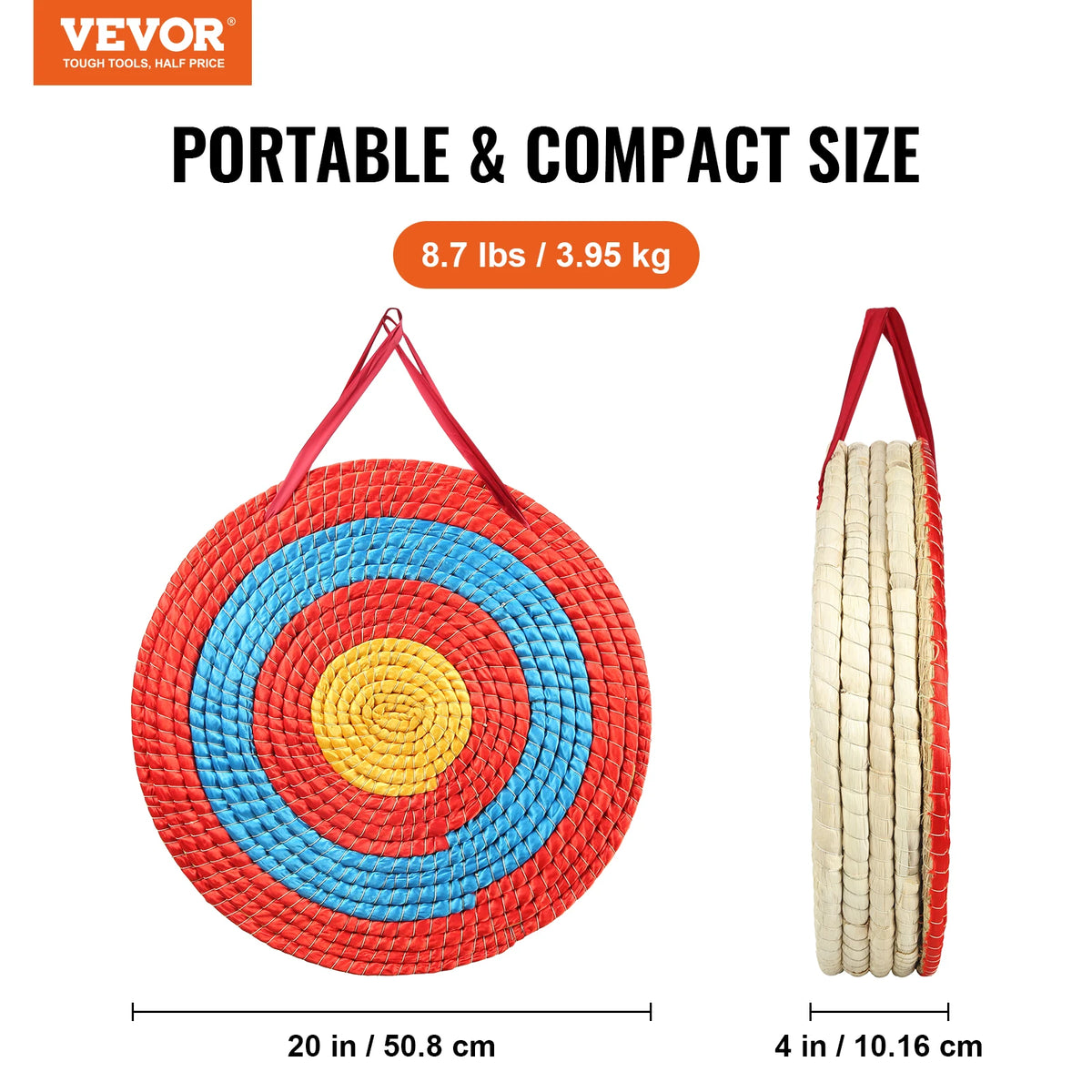Traditional Solid Straw Round Archery Target For Shooting Practice