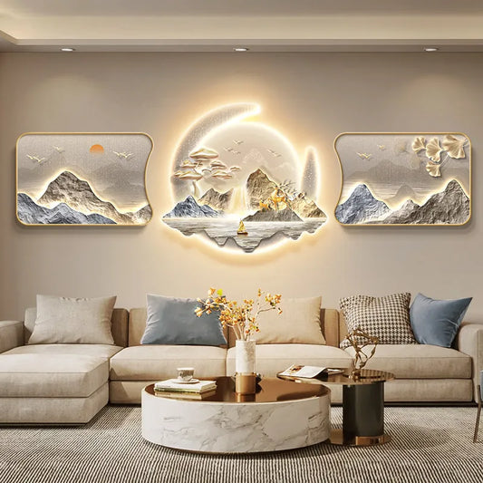 JIAYOOR Wood LED Wall Lamp Modern Luxury Wall Light For Home Living Room Office