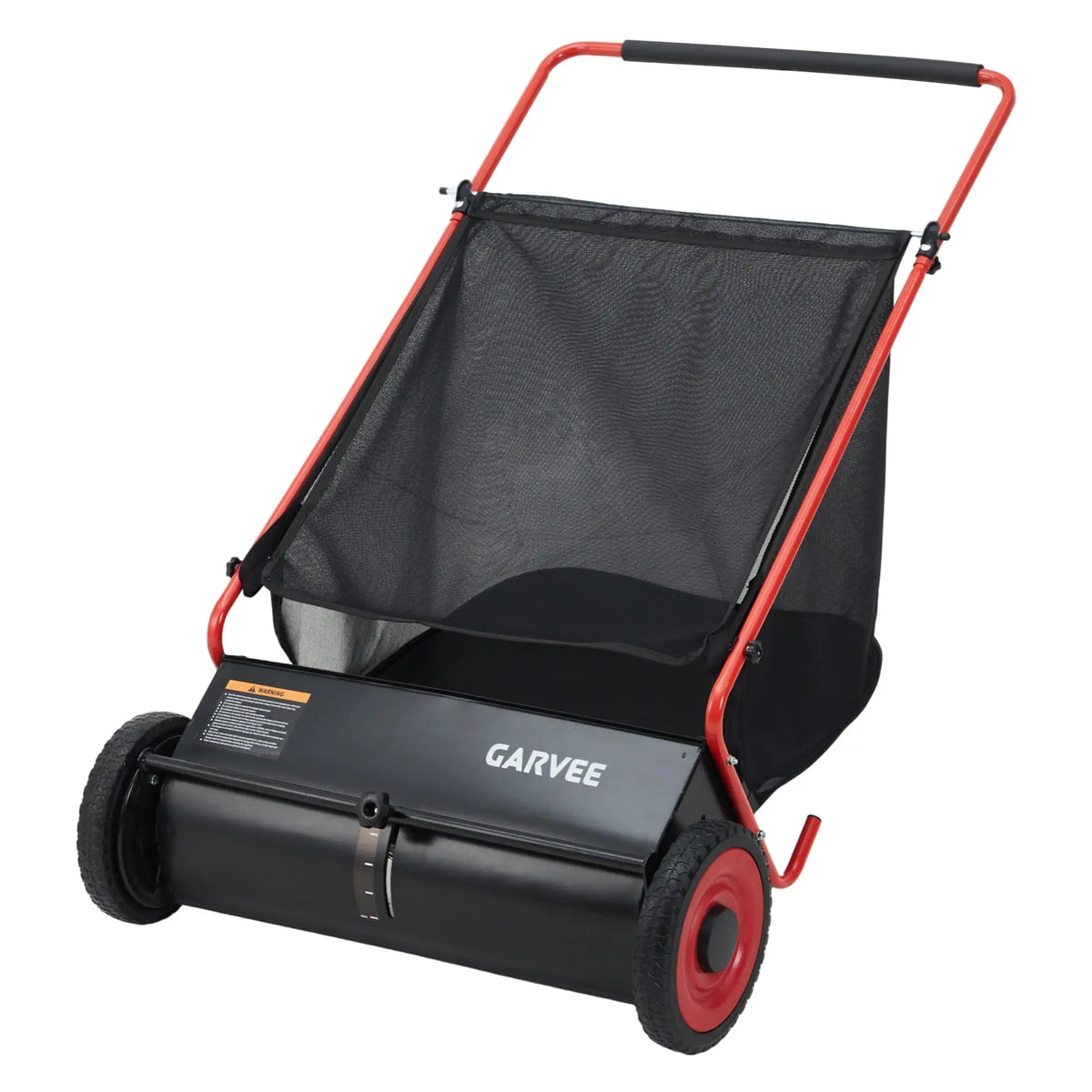 HiMISS Push Lawn Sweeper With Hopper Bag And Adjustable Brush