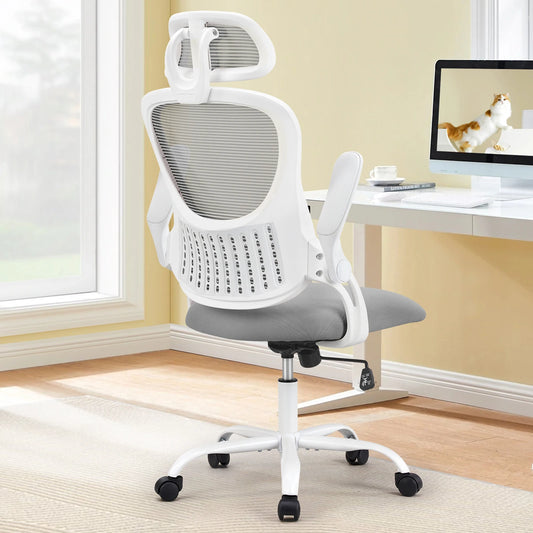 JHK Mesh Ergonomic Office Chair With Adjustable Headrest Lumbar Support