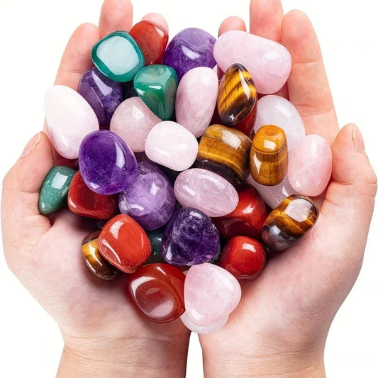 Natural Tumbled Polished Crystal Gemstones Bulk Assorted Rock Collection