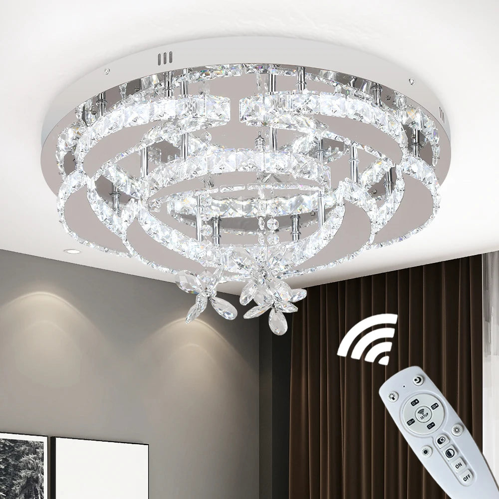 Vetrulus Modern Led Crystal Chandelier Pendant Light