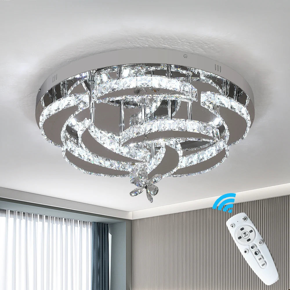 Vetrulus Modern Led Crystal Chandelier Pendant Light