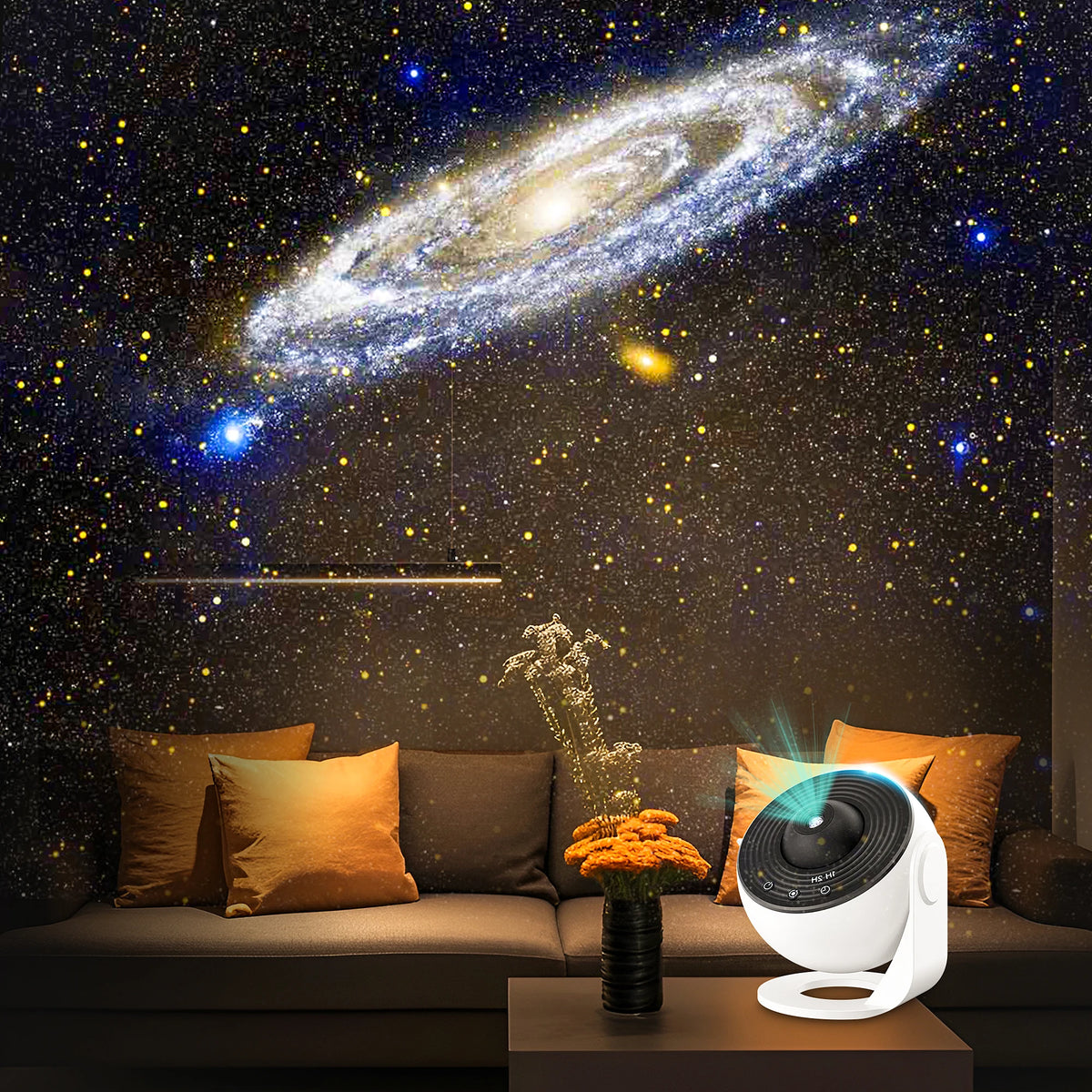 Aiopp Galaxy Projector Featuring Silent Operation And Led Night Light
