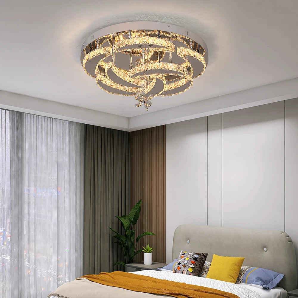 Vetrulus Modern Led Crystal Chandelier Pendant Light