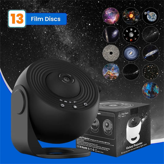 Aiopp Galaxy Projector Featuring Silent Operation And Led Night Light