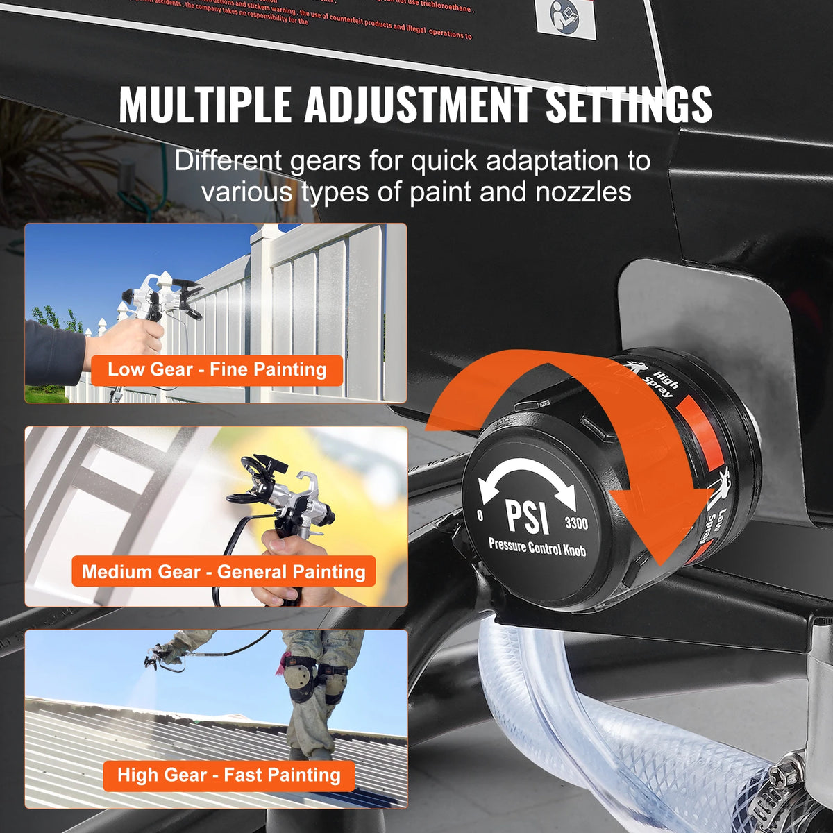SucceBuy 750W Electric Airless Paint Sprayer For Home Interiors