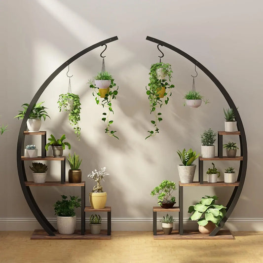 Twister.Ck Five Tier Metal Plant Stand For Indoor Garden