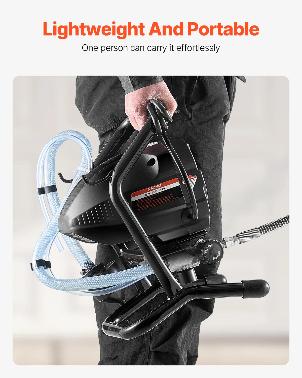 SucceBuy 650W Electric Airless Paint Sprayer With Extension Rod