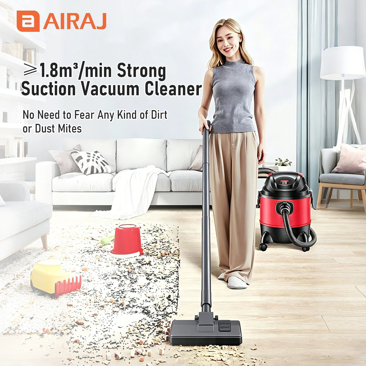 Airaj Powerful Electric Dry Wet Blower Vacuum Cleaner