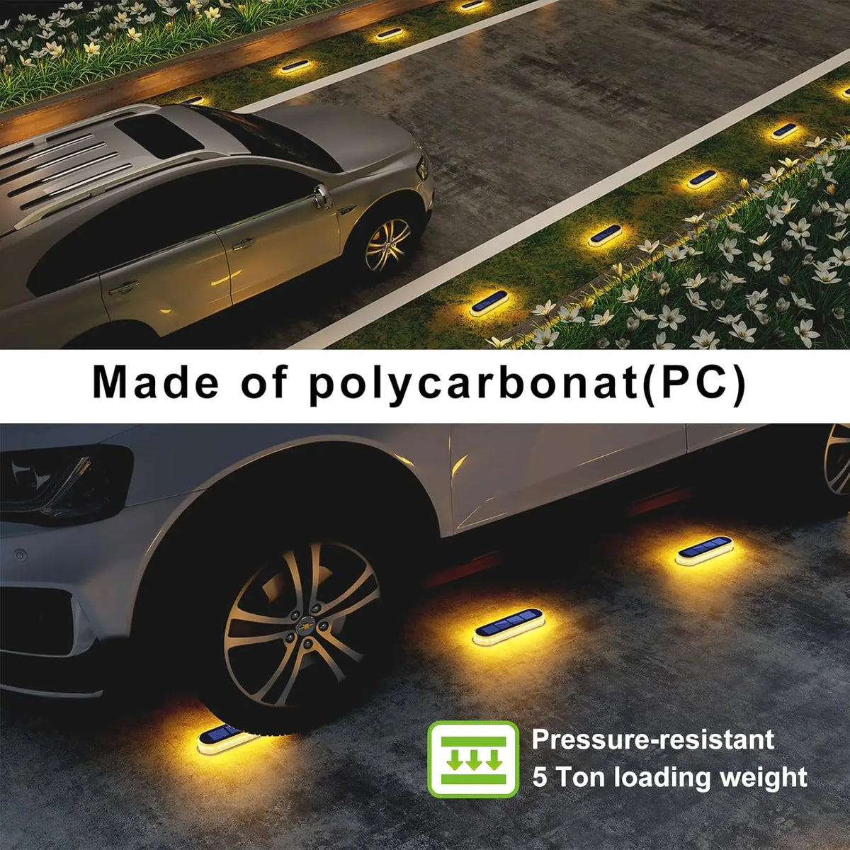 IP68 Waterproof Solar Deck And Pathway Led Step Lighting Panels
