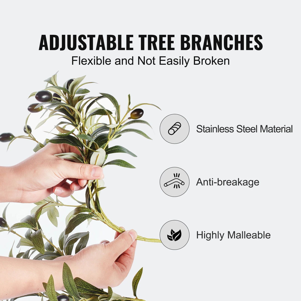 SucceBuy Artificial Olive Tree Crafted From Durable PE Material
